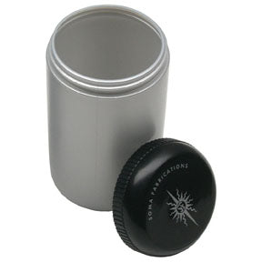 Soma Stash Bottle, Small - Silver/Black