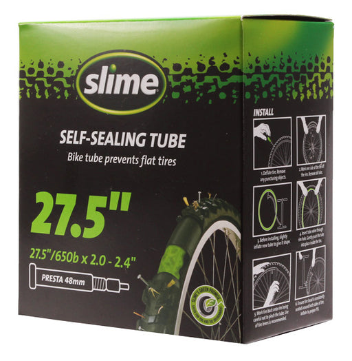 Slime Self sealing tube, 27.5 x 2.0-2.4" - Presta Valve