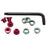 Sugino Alloy outer chainring bolt set, single - red
