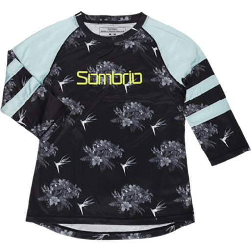 Sombrio Pedigree Jersey Black Floral Print Medium