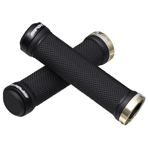Spank Spoon Locking Grips, Rainier Beer LTD, Black/Gold