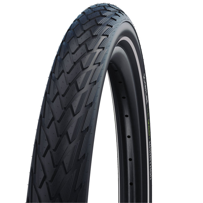 Schwalbe Green Marathon Tire - 700 x 55, Clincher, Wire, Black/Reflective, Performance Line, GreenGuard, Addix