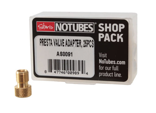 Stan's Presta Valve Adapter, Brass - 25/Box