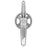 Title CR1 Crankarm Pair(No Spindle), 155mm, Chrome