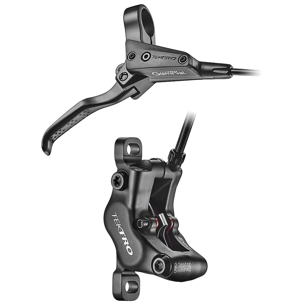 Tektro HD-M535 Disc Brake and Lever - Rear, Hydraulic, Post Mount, Black