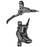 Tektro HD-M535 Disc Brake and Lever - Rear, Hydraulic, Post Mount, Black