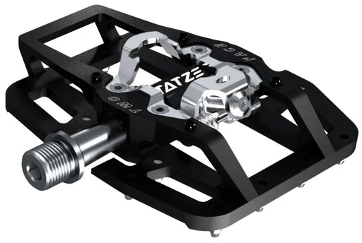 Tatze Two-Face Trail Hybrid Pedals - Black/Silver