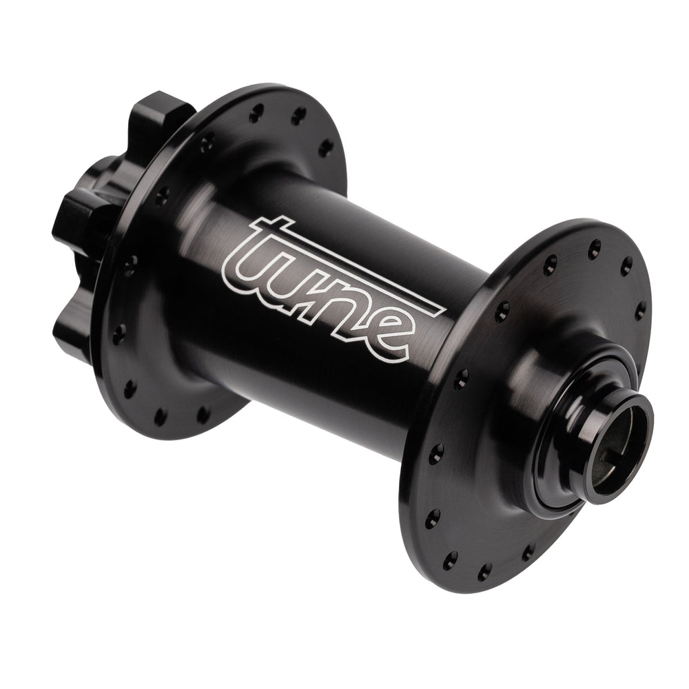 Tune Micro Disc Front Hub, 6-Bolt, 28h, 15x110, Black