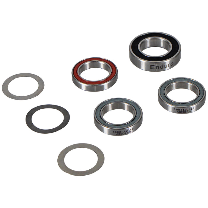Tune Rear Hub Bearing Kit, Steel, ClimbHill/Prince/Mag