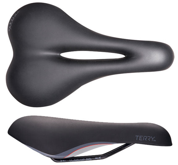 Terry Cite-Y Gel CrMo mens saddle, black/gray