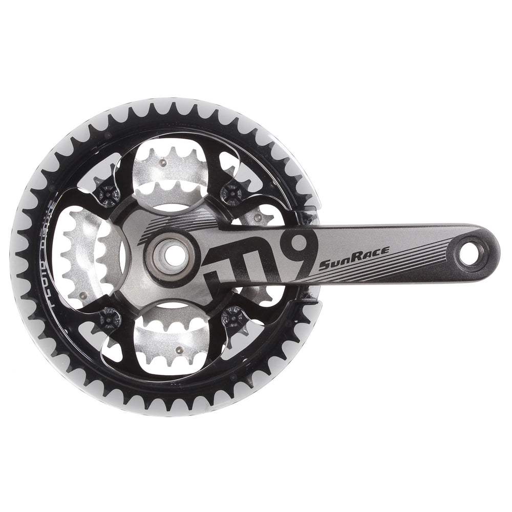 Sunrace FCM954 9sp crankset, 22/32/44t 175mm black