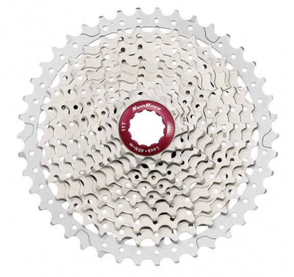 Sunrace CSMX3 10sp Cassette, 11-42t - Silver