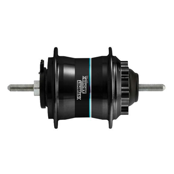 Sturmey Archer HDS20K Dyno 2.4W front hub for disc brake, black