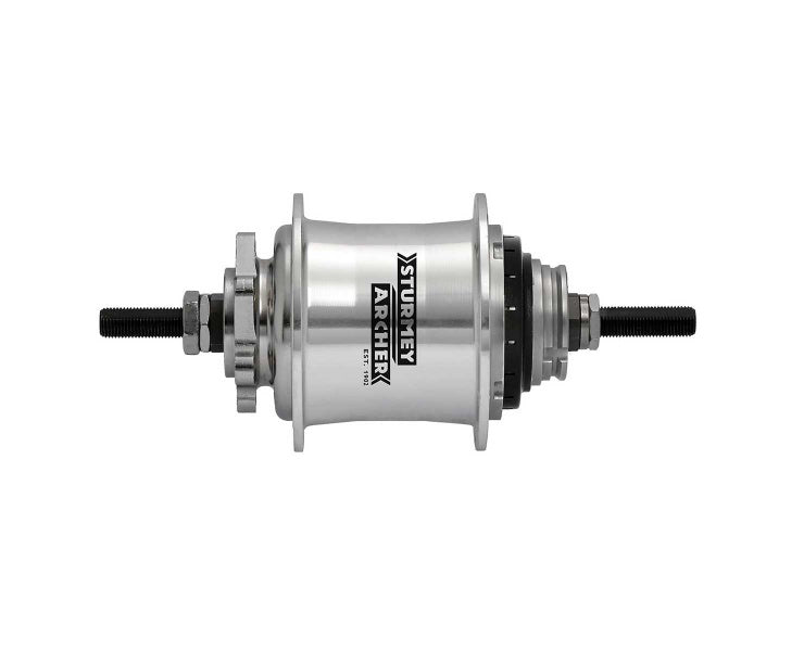 Sturmey Archer RS-RK3 3-sp disc hub, 36h - silver