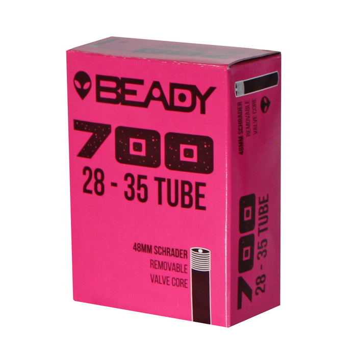 Beady Butyl Tube, 700x28-35c Schrader Valve 48mm