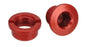 Vuelta Alum single chainring bolt set, 10pc red