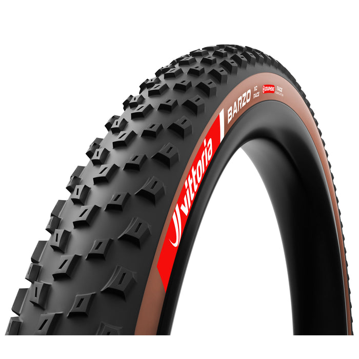 Vittoria Barzo XC Race Tire - 29 x 2.25, Tubeless, Folding, Black/Brown, Race Graphene + Silica