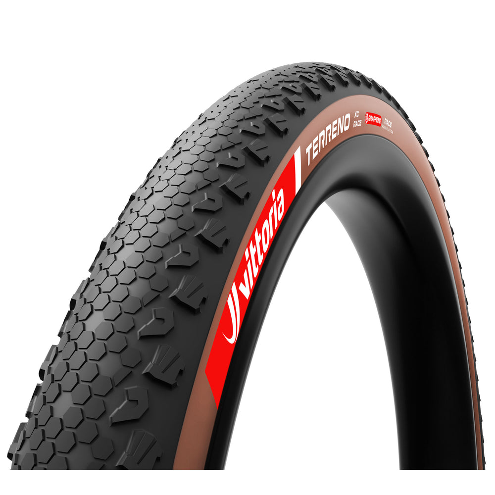 Vittoria Terreno XC Race Tire - 29 x 2.40, Tubeless, Folding, Black/Brown, Race Graphene + Silica