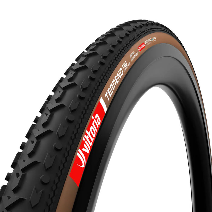 Vittoria Terreno T80 Coarse Loose Tire - 700 x 45, Tubeless, Folding, Black/Brown, Gravel Endurance, Graphene, G2.0