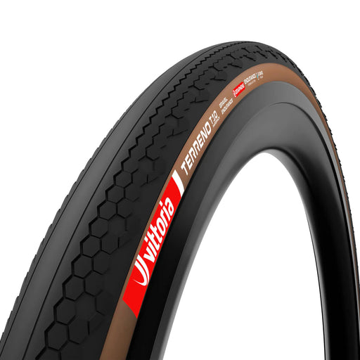 Vittoria Terreno T10 Hardpack Tire - 700 x 40, Tubeless, Folding, Black/Brown, Gravel Endurance, Graphene, G2.0