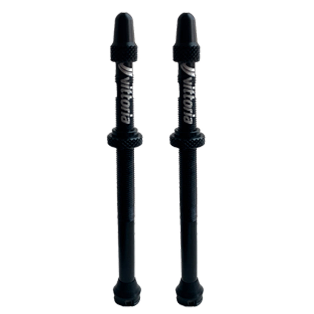 Vittoria Multiway Tubeless Valve Alloy Black 80mm (Pair)