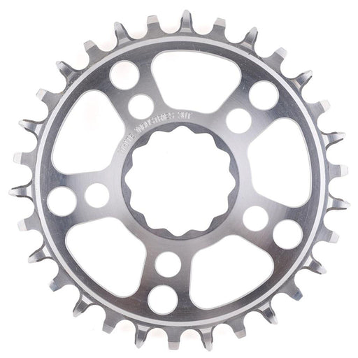 White Industries MR30 TSR 1x Chainring (0mm Offset) 30T, Silver