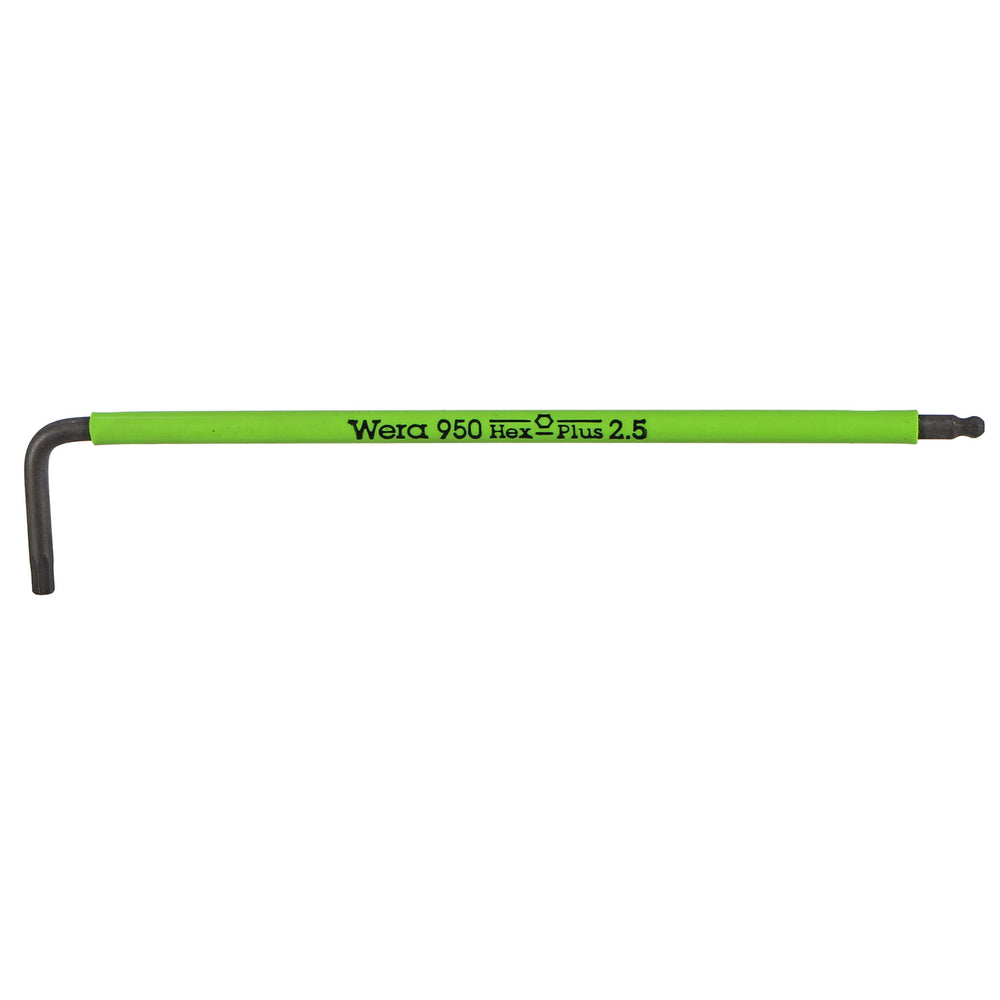 Wera 950 SPKL L-Key Hex Wrench - 2.5mm, Bright Green