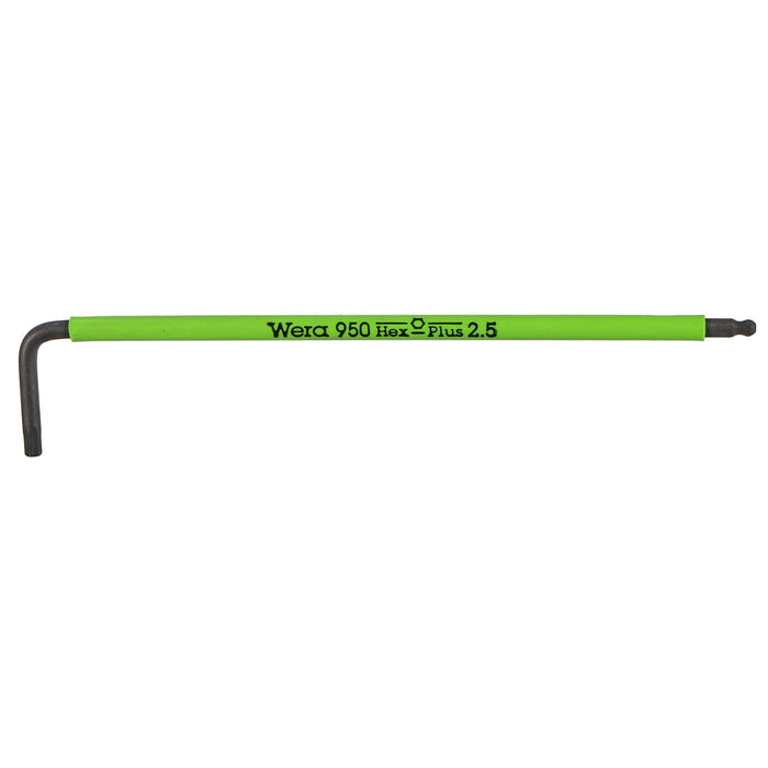 Wera 950 SPKL L-Key Hex Wrench - 2.5mm, Bright Green