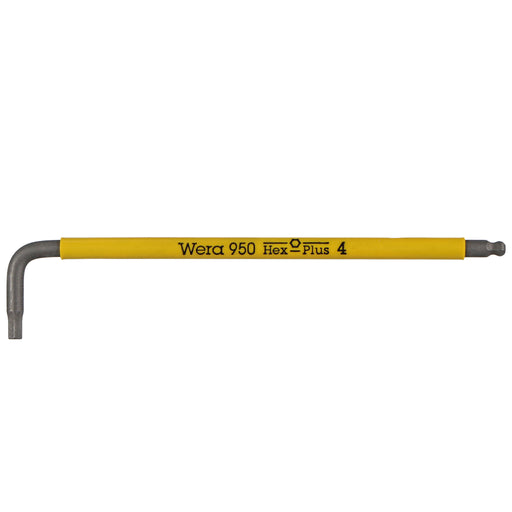 Wera 950 SPKL L-Key Hex Wrench - 4mm, Yellow