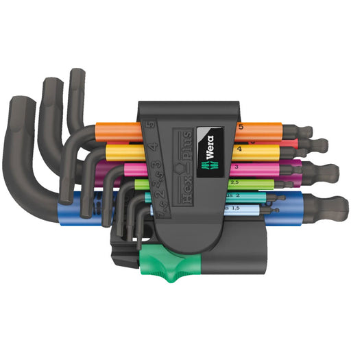 950/9 Hex-Plus Multicolour 2 L-key set, metric, BlackLaser
