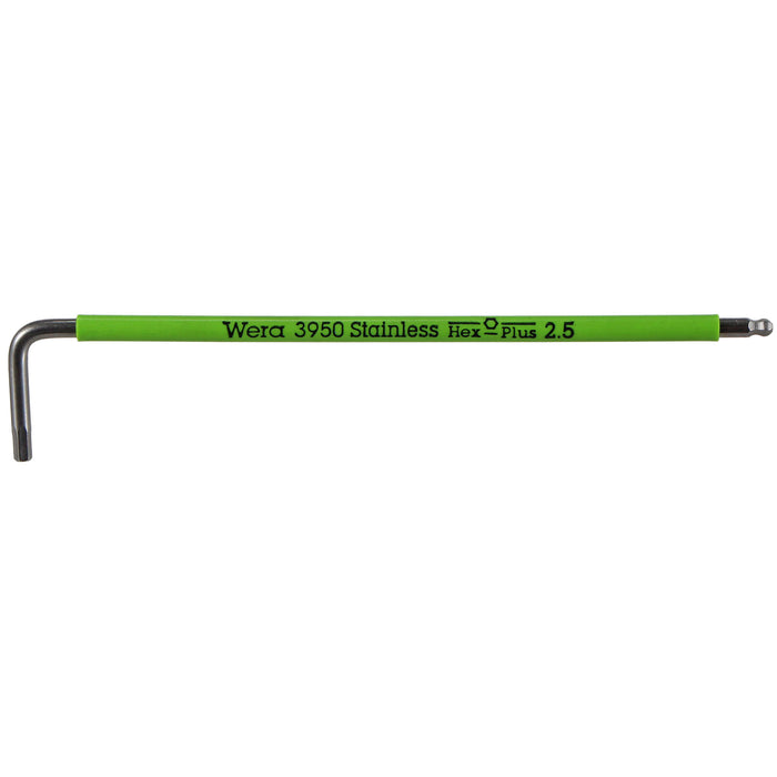 Wera Tool 3950 SPKL Multicolor Stainless L-Key, 2.5mm