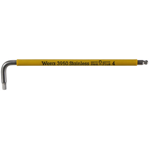 Wera Tool 3950 SPKL Multicolor Stainless L-Key, 4mm