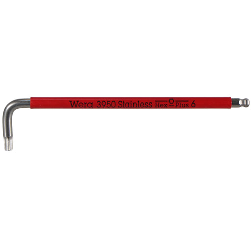 Wera Tool 3950 SPKL Multicolor Stainless L-Key, 6mm