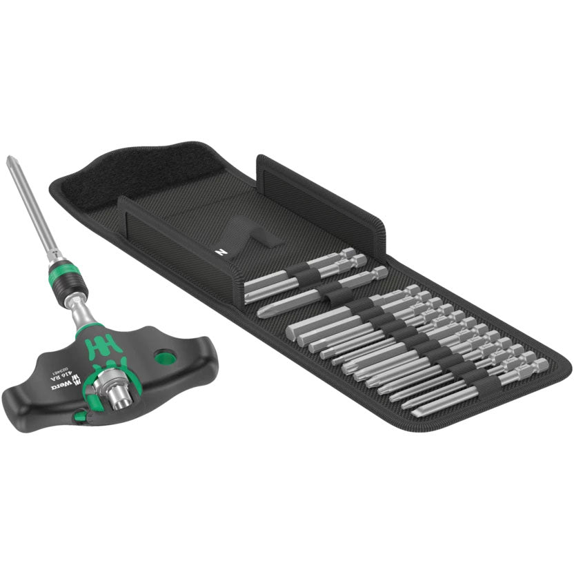 Wera Kraftform Kompakt 400 RA T-Handle Ratchet Set 1 - 17 Pieces