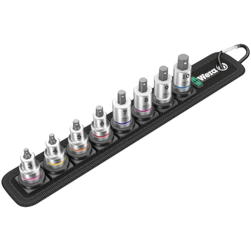 Wera Belt B 2 Zyklop In-Hex-Plus bit socket set with holding function - 3/8" drive, 8 pieces