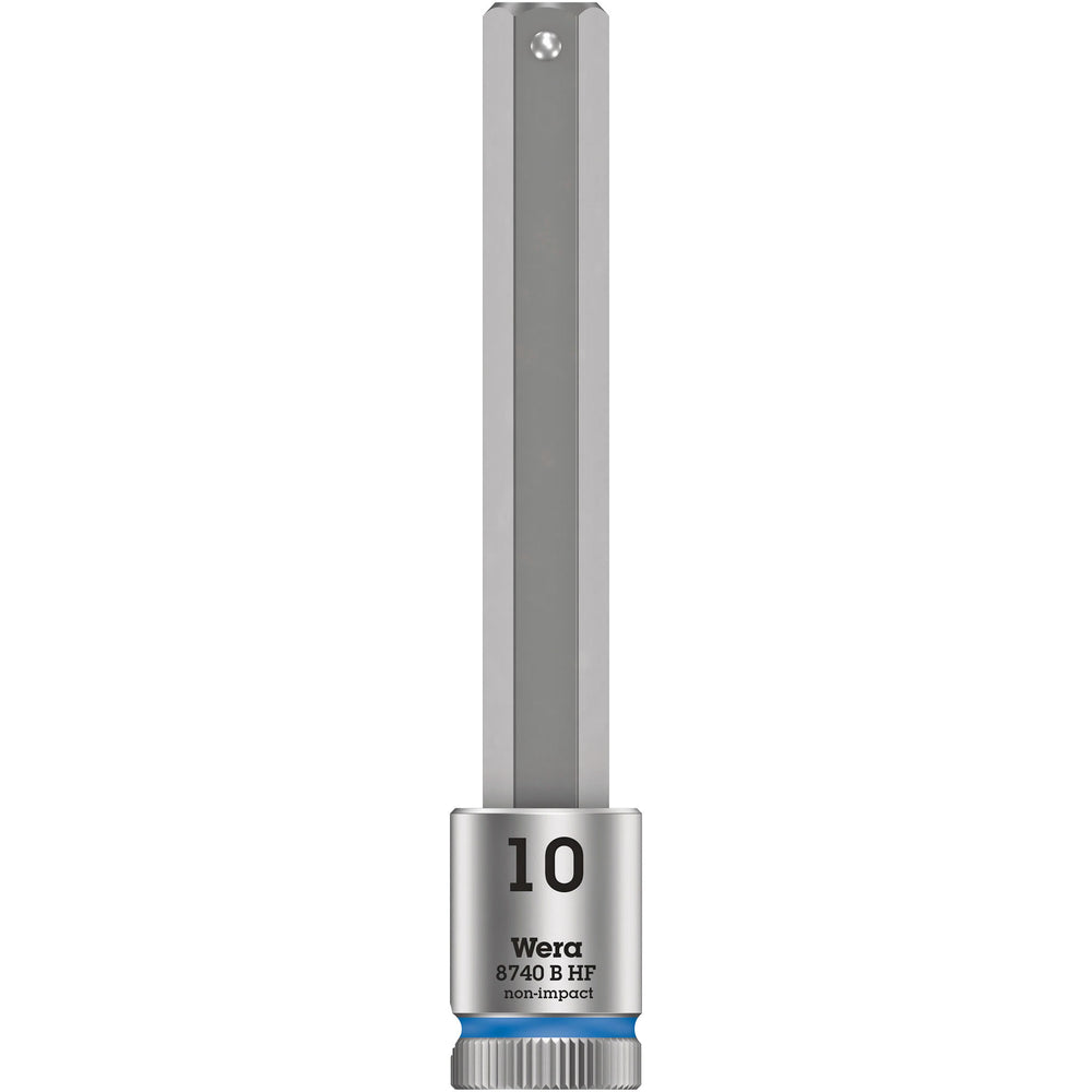 Wera Tool 3/8" 8740 B HF1 Zyklop Long Hex Bit Socket, 10mm