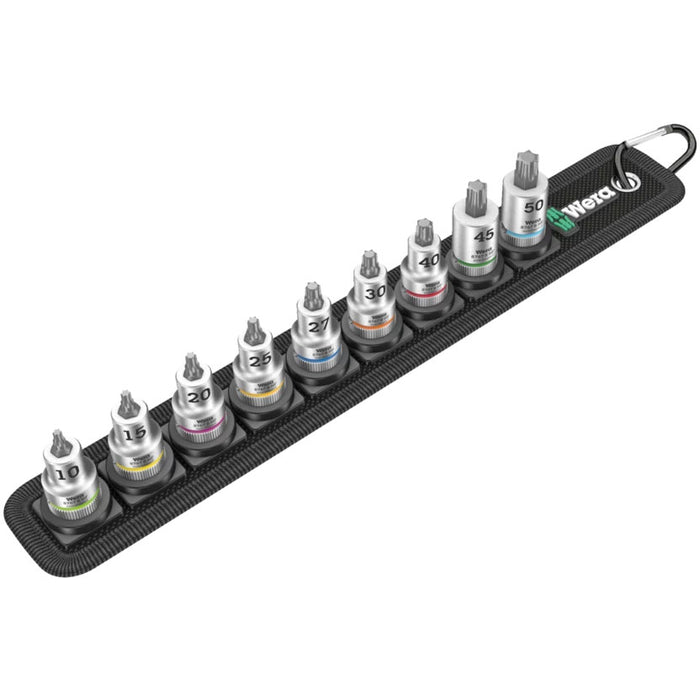Wera Belt B 3 TORX HF Zyklop bit socket set with holding function - 3/8" drive, 9 pieces