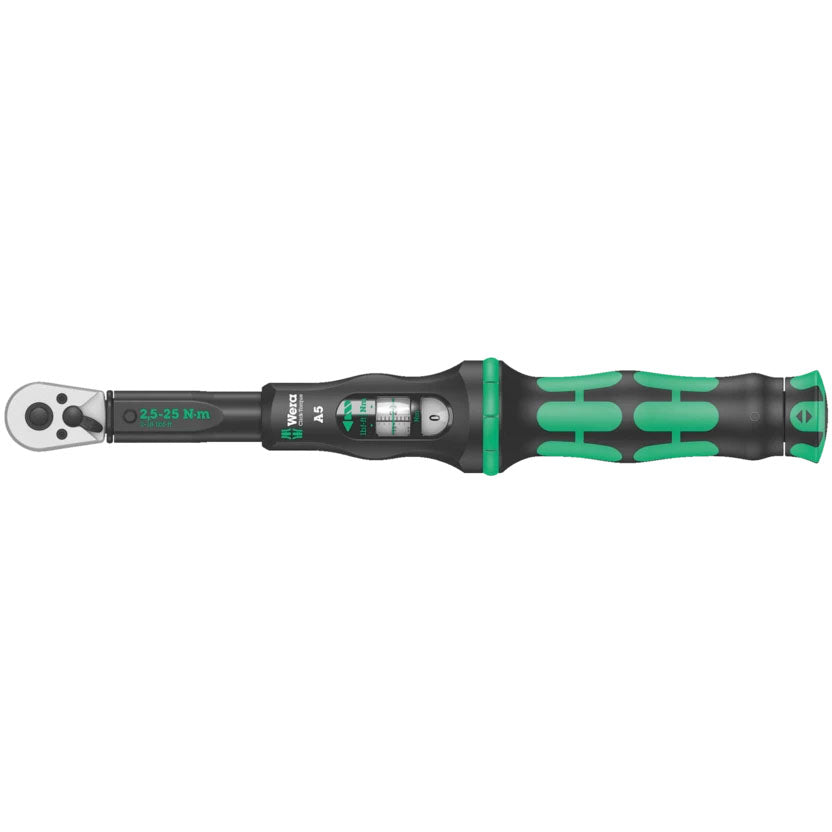 Wera Click-Torque A 5 Torque Wrench - with Reversible Ratchet, 1/4"