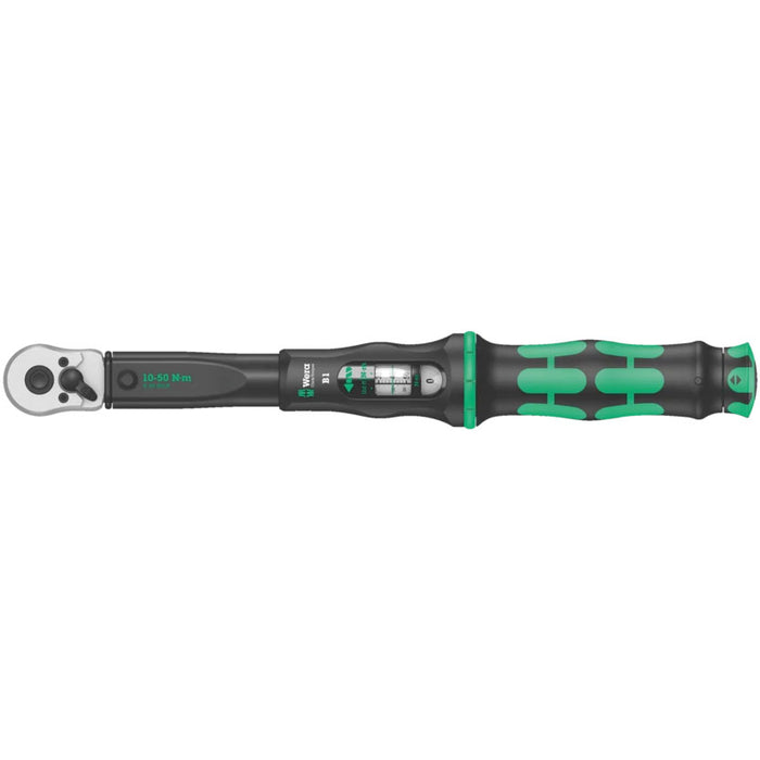 Wera Click-Torque B 1 Torque Wrench - with Reversible Ratchet, 3/8"