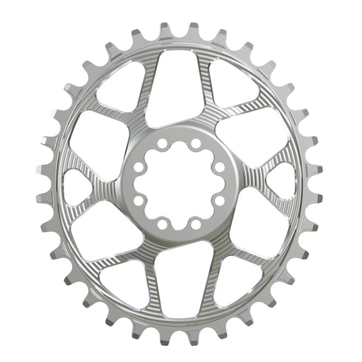 Works Components Oval Chainring, SRAM 8-Bolt, 32T, Boost 3mm, Slv