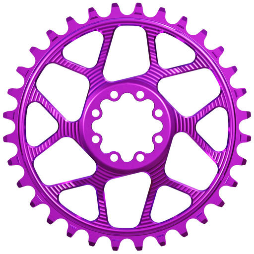 Works Components Round Chainring, SRAM 8-Bolt, 30T, Boost 3mm, Purple
