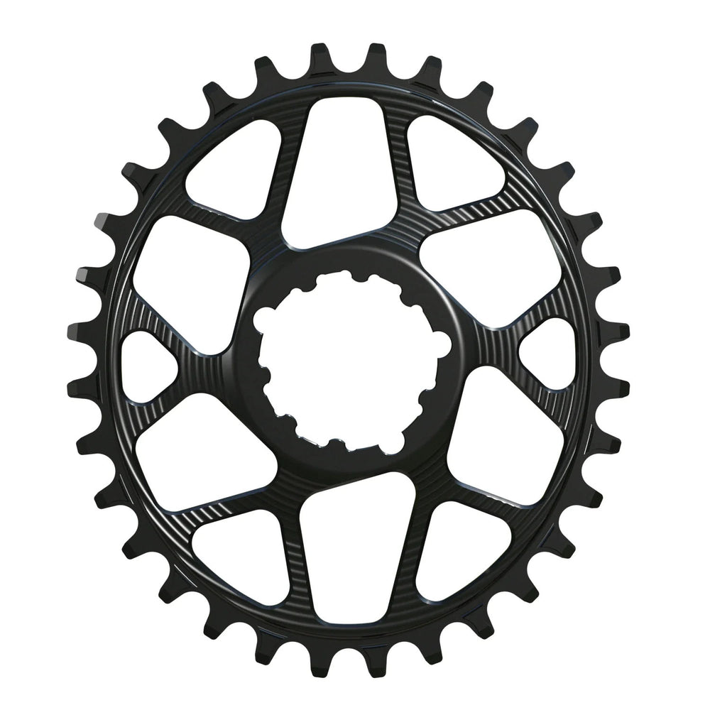 Works Components Oval Chainring, SRAM 3-Bolt, 30T, Boost 3mm, Blk