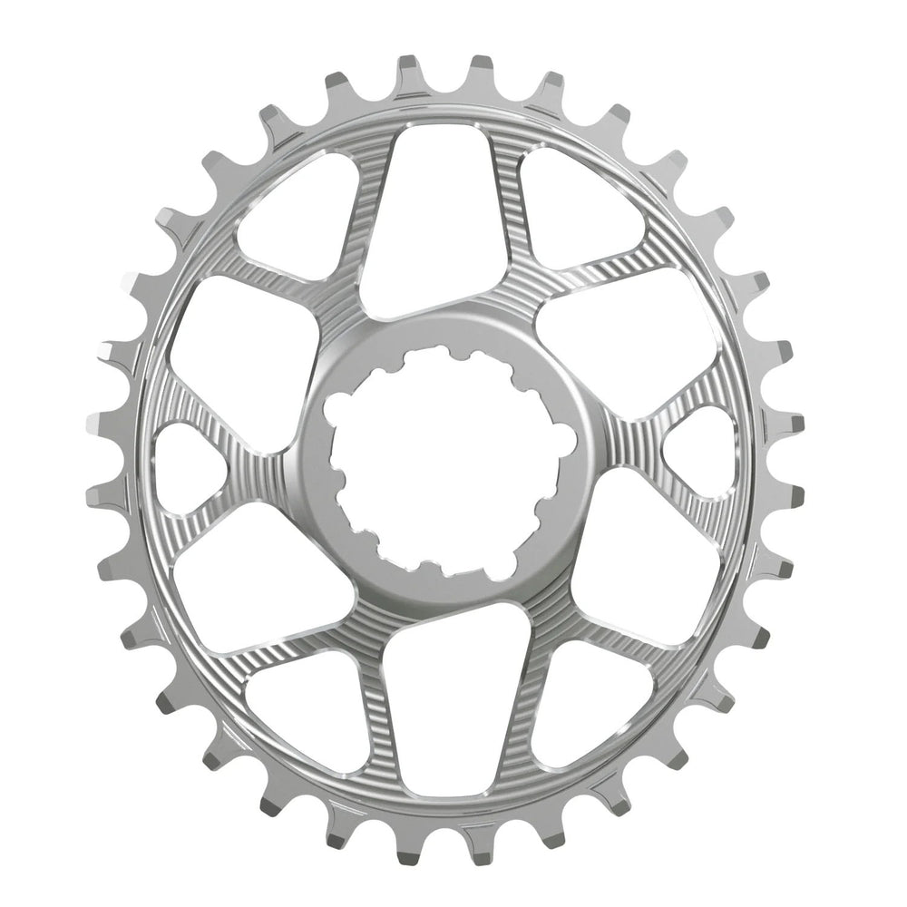 Works Components Oval Chainring, SRAM 3-Bolt, 30T, Boost 3mm, Slv