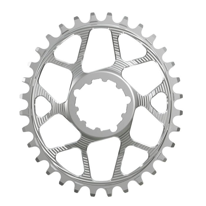 Works Components Oval Chainring, SRAM 3-Bolt, 34T, Boost 3mm, Slv