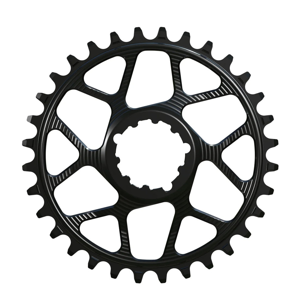 Works Components Round Chainring, SRAM 3-Bolt, 34T, Boost 3mm, Blk