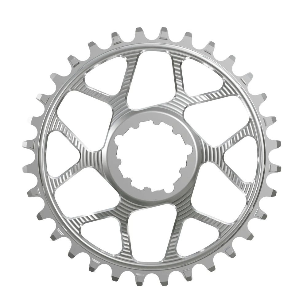 Works Components Round Chainring, SRAM 3-Bolt, 30T, Boost 3mm, Slv