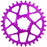 Works Components Round Chainring, SRAM 3-Bolt, 34T, Boost 3mm, Purple