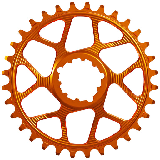 Works Components Round Chainring, SRAM 3-Bolt, 34T, Boost 3mm, Orange