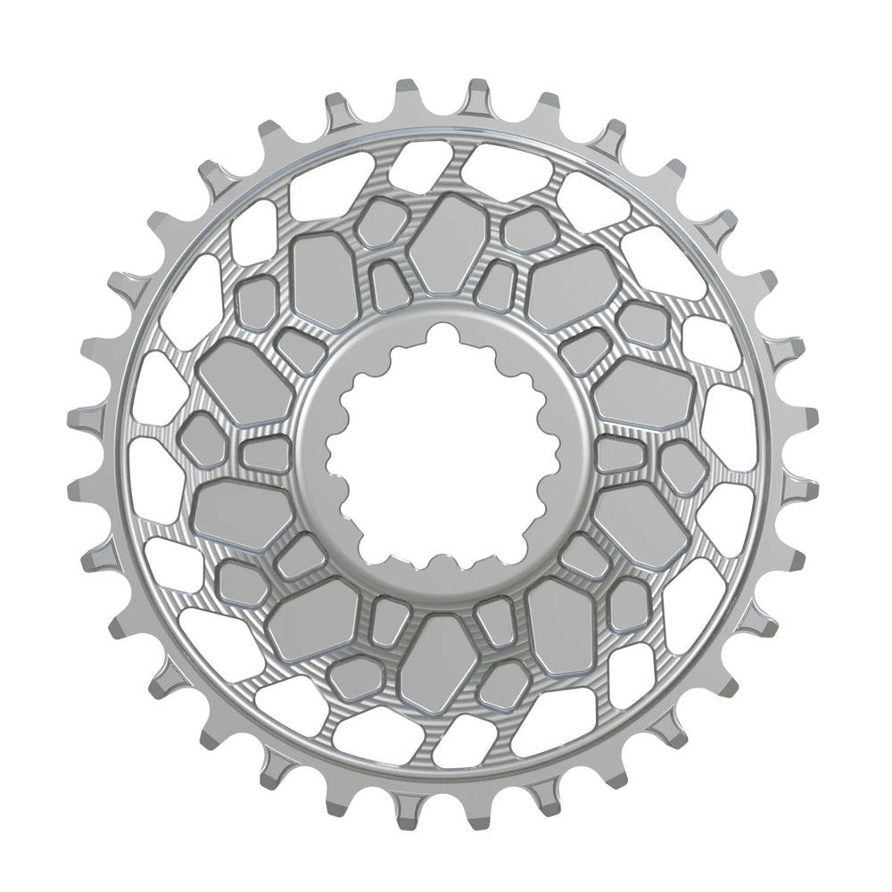 Works Components GEO Chainring, SRAM 3-Bolt, 32T, Boost 3mm, Slv