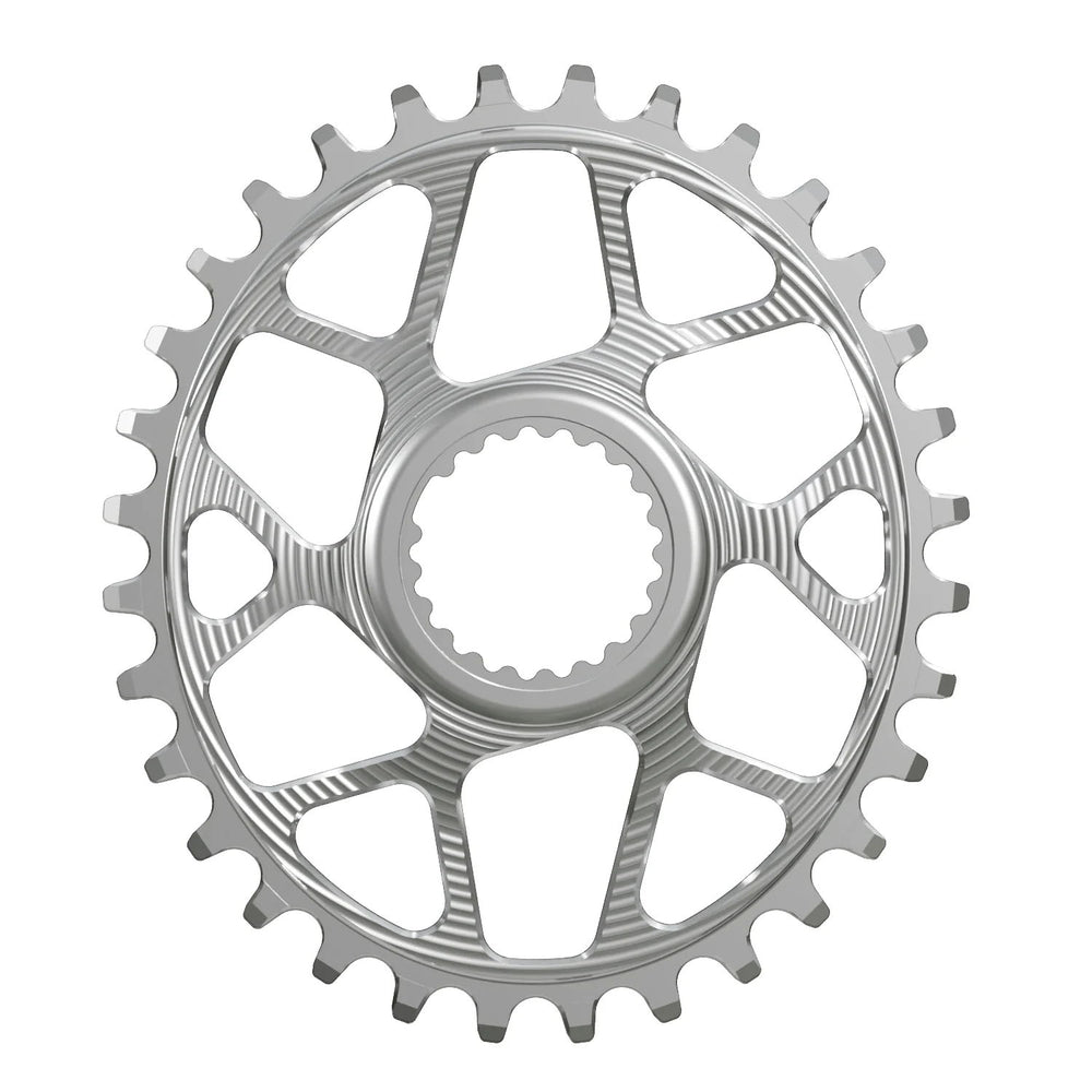 Works Components Oval Chainring, Shimano DM, 32T, Boost 3mm, Slv